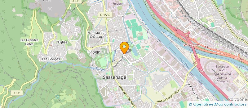 localisation de l'entreprise ASS DEFENSE LOCAT SOC DAUPH HAB ORALIE  SASSENAGE