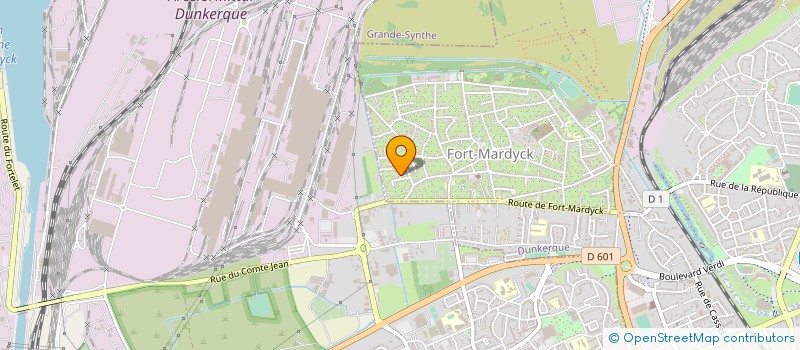 localisation de l'entreprise ASS DEFENSE LOCATAIRES J BART GUYNEMER à DUNKERQUE