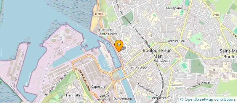 localisation de l'entreprise ASS DEFENSE STANDS POISSONS QU GAMBETTA à BOULOGNE-SUR-MER