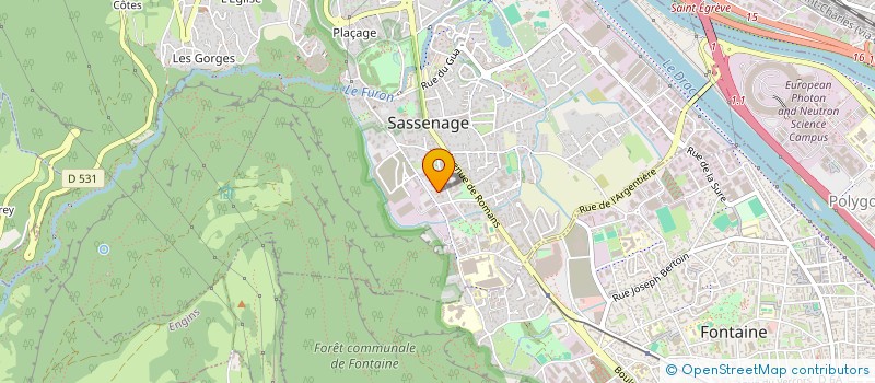 localisation de l'entreprise ASS  DEFI DES CLEFS POUR L'ACTION  SASSENAGE