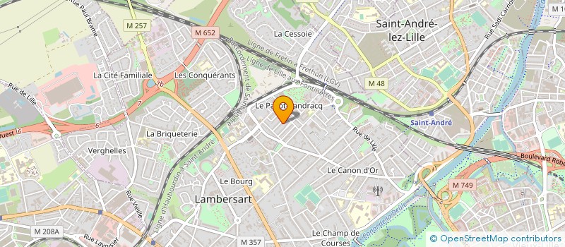 localisation de l'entreprise ASS DEGHELDERODE M  LAMBERSART