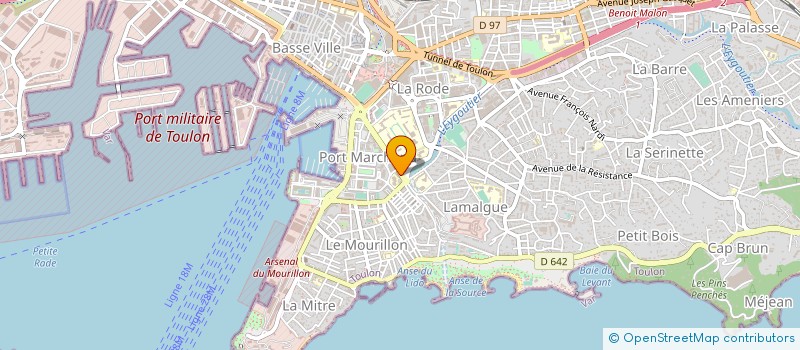 localisation de l'entreprise ASS DELTA REVIE TOULON VAR à TOULON