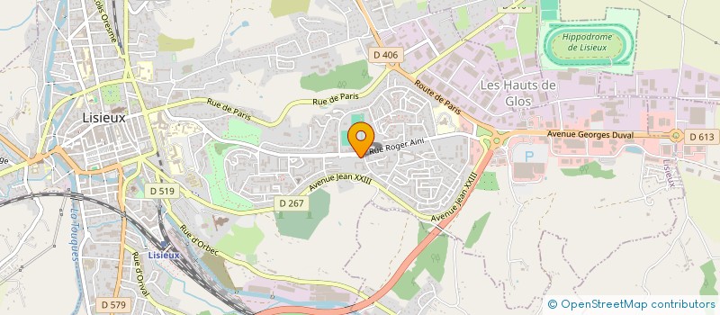 localisation de l'entreprise ASS DEMAND EMPLOI CREAT EMPLOI ENTREP 14 à LISIEUX