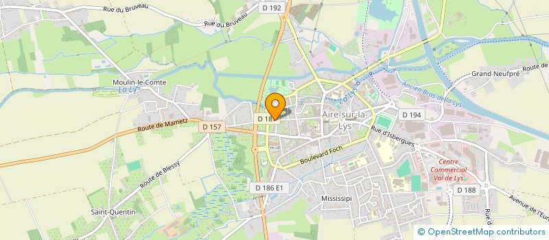localisation de l'entreprise ASS DEMANDEUR EMPLOI PRECAIRE AIRE ENVIR à AIRE-SUR-LA-LYS
