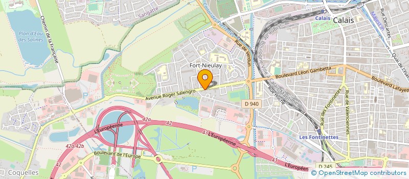 localisation de l'entreprise ASS DEMOURY LOIC ET DEMOURY SOPHIE  CALAIS