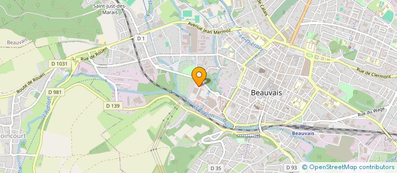 localisation de l'entreprise ASS DEP ACCUEIL READAPTATION SOCIALE à BEAUVAIS