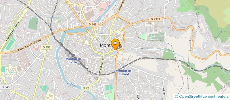 localisation de l'entreprise ASS DEP ACTION EN FAVEUR INSERT SOCIALE à MONTLUCON