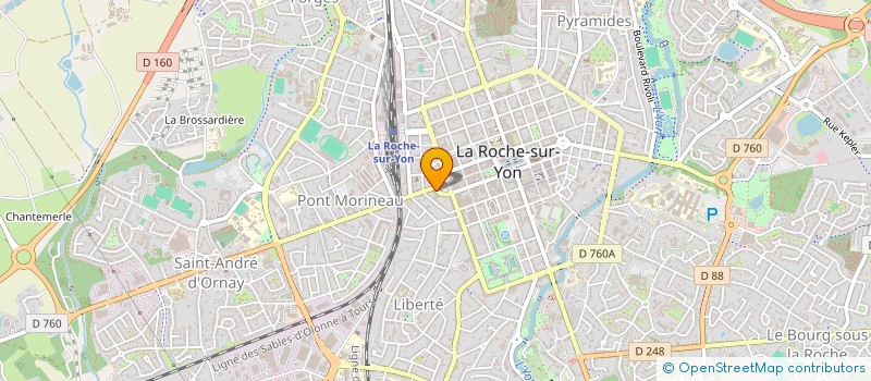 localisation de l'entreprise ASS DEP ACTION SOCIA LOISIR MINIS AGRIC à LA ROCHE-SUR-YON