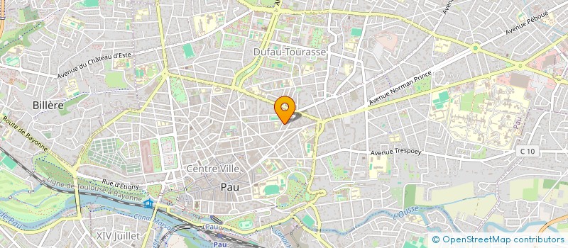 localisation de l'entreprise ASS DEP ACTIVI GLOB EDUC à PAU