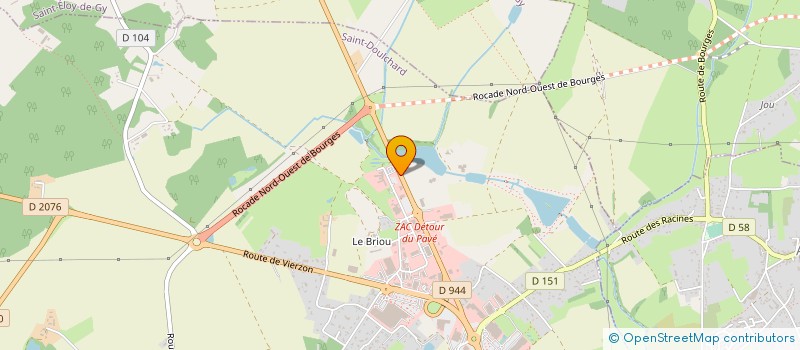 localisation de l'entreprise ASS DEP AMENAG STRUCTURE EXPL AGRICOLE à SAINT-DOULCHARD