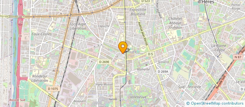 localisation de l'entreprise ASS DEP AMENAG STRUCTURE EXPL AGRICOLE à GRENOBLE