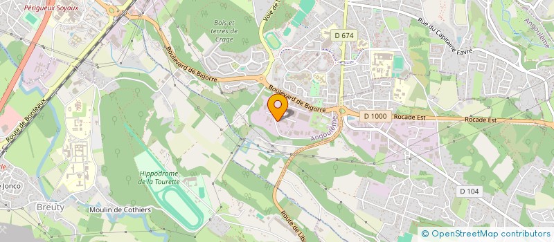 localisation de l'entreprise ASS DEP AMENAG STRUCTURE EXPL AGRICOLE à ANGOULEME