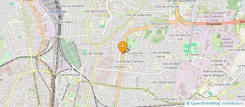 localisation de l'entreprise ASS DEP AMENAG STRUCTURE EXPL AGRICOLE à ORLEANS