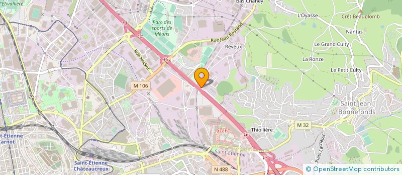 localisation de l'entreprise ASS DEP AMIS PARENTS ENFANCE INADAP  SAINT-ETIENNE