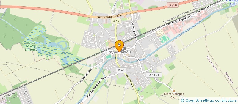 localisation de l'entreprise ASS DEP ANC COMBAT PRISON GUERR SECT VIT à VITRY-EN-ARTOIS