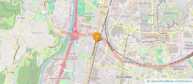 localisation de l'entreprise ASS DEP ARTISANS ET PTTES ENT DU BAT  ECHIROLLES