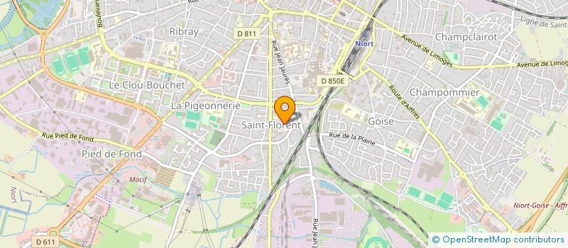 localisation de l'entreprise ASS DEP AUXILIAIRES INTEGRATION SCOLAIRE à NIORT