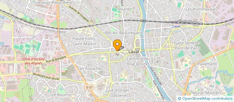 localisation de l'entreprise ASS DEP COMBAT TANTS PRISONNIERS GUERRE à LAVAL