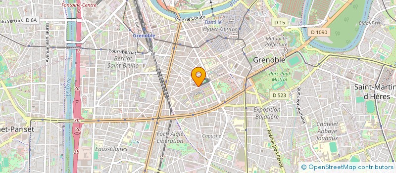 localisation de l'entreprise ASS  DEP COMMERCANTS PLEIN AIR  GRENOBLE