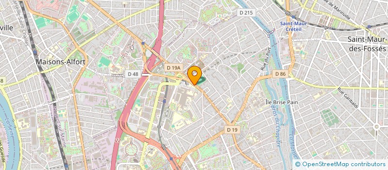 localisation de l'entreprise ASS DEP D ASSISTANCE MEDICALE D URGENCE à CRETEIL