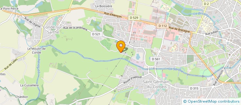 localisation de l'entreprise ASS  DEP DE LA PROTECTION CIVILE ORNE  CONDE-SUR-SARTHE