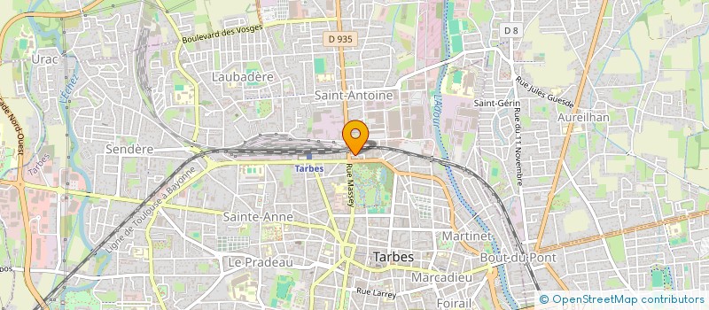 localisation de l'entreprise ASS DEP DES FRANCAS EN HTE PYRENEES  TARBES