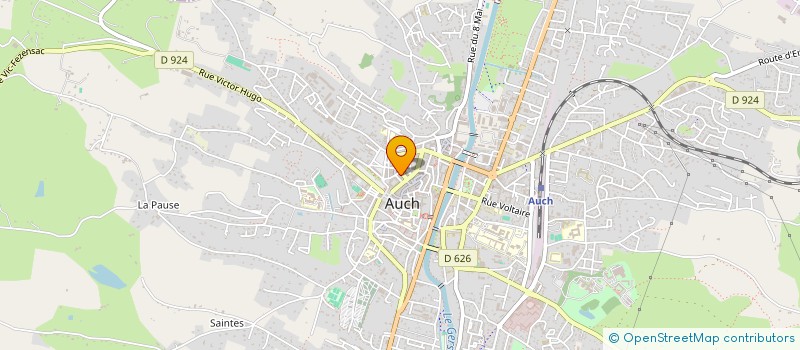 localisation de l'entreprise ASS DEP DES LOGIS DE FRANCE DU GERS à AUCH