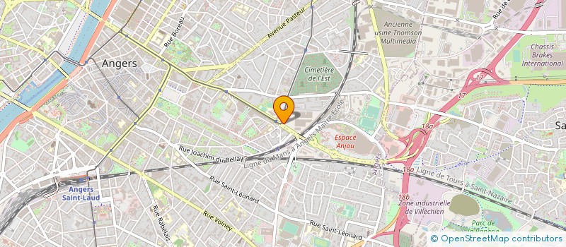 localisation de l'entreprise ASS DEP DES PUPILLES ENSEIGNEMENT PUBLIC à ANGERS