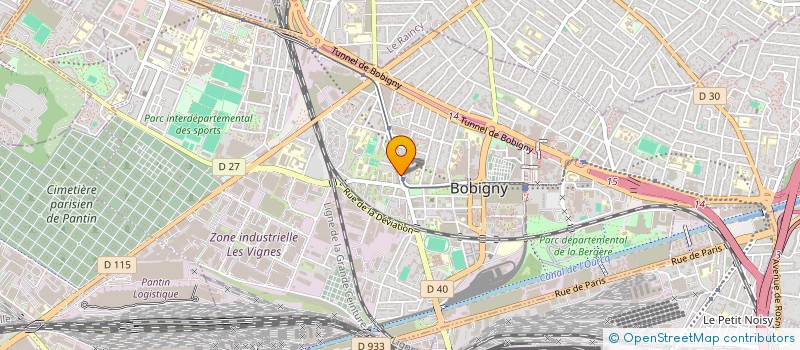 localisation de l'entreprise ASS DEP DES REDIDENCES PERSONNES AGEES à BOBIGNY