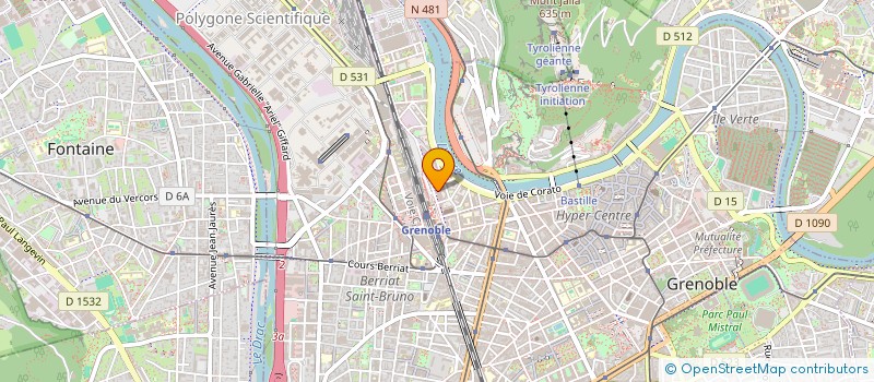 localisation de l'entreprise ASS DEP ELUS COMMUNISTES REPUB ISERE  GRENOBLE