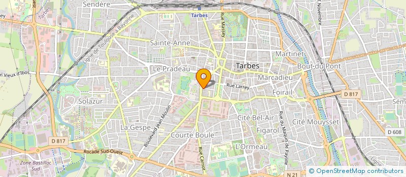 localisation de l'entreprise ASS DEP ELUS COMMUNISTES REPUBLICAINS à TARBES