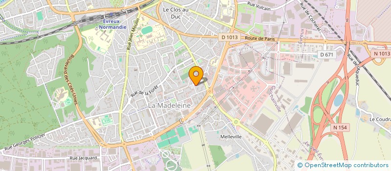 localisation de l'entreprise ASS DEP ENTRAID PUPILL ANCIEN PUPILL 27 à EVREUX