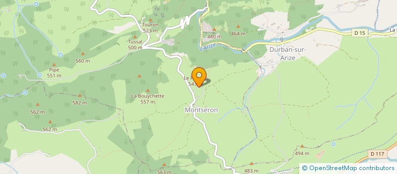 localisation de l'entreprise ASS DEP ETUDE PROTE AMENA NATUR ARIEGE à MONTSERON