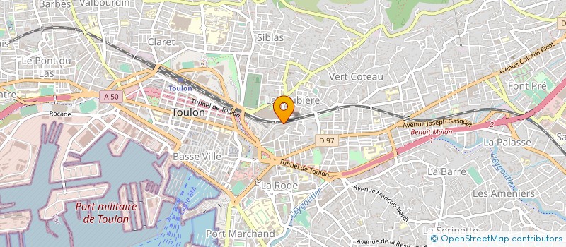localisation de l'entreprise ASS DEP FORMATION AUX METIERS DU SPORT à TOULON