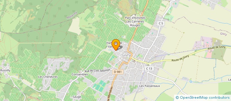 localisation de l'entreprise ASS DEP FOYERS ACCUEIL ADULTES HANDIC  GIVRY