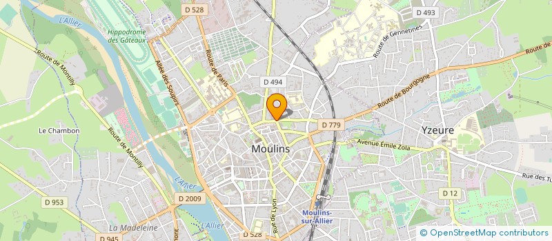 localisation de l'entreprise ASS DEP GEST DU CTRE INTERINSTITUTIONNEL à MOULINS