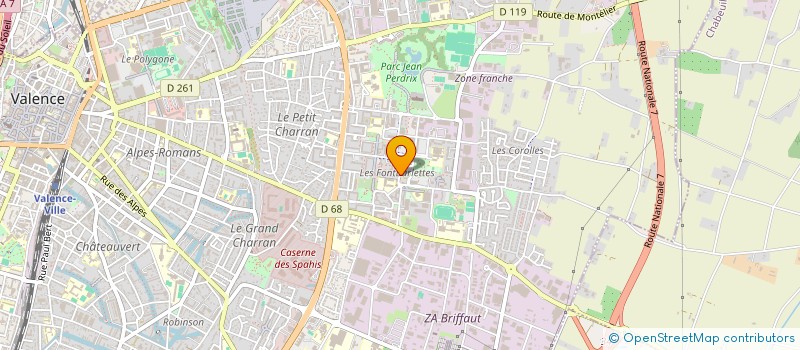 localisation de l'entreprise ASS DEP IMPRIMERIE DEMOCRATIQUE à VALENCE