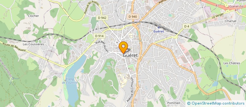 localisation de l'entreprise ASS DEP INFORMATION ANIMATION MUSICALES  GUERET