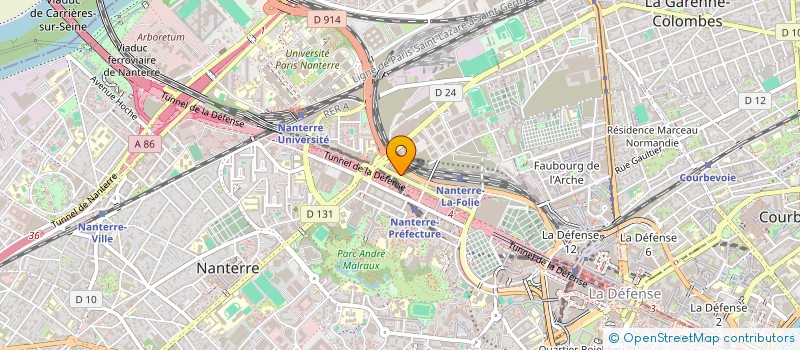 localisation de l'entreprise ASS DEP INFORMATION LOGEMENT à NANTERRE