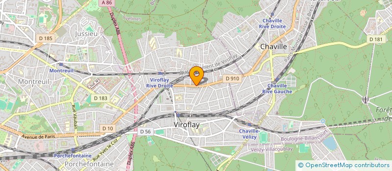 localisation de l'entreprise ASS DEP INFORMATION LOGEMENT YVELINES  VIROFLAY