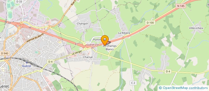 localisation de l'entreprise ASS DEP JEUNES SAPEURS POMPIERS CREUSE à SAINTE-FEYRE