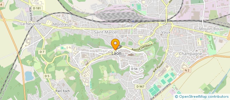localisation de l'entreprise ASS DEP JEUNESSE ET PROMOTION SPORTIVE à LAON