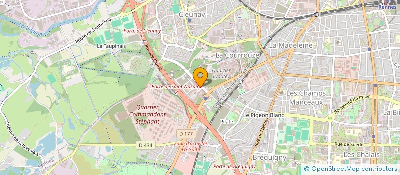 localisation de l'entreprise ASS DEP ORG PERM SOINS MED LIB I&V à SAINT-JACQUES-DE-LA-LANDE