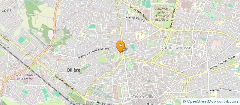 localisation de l'entreprise ASS DEP ORTHOPHONISTES LUTTE ILLETRISME à PAU
