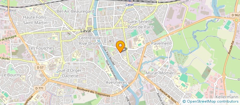 localisation de l'entreprise ASS DEP PARENTS ELEVES ENSEIGNEMENT PUBL à LAVAL