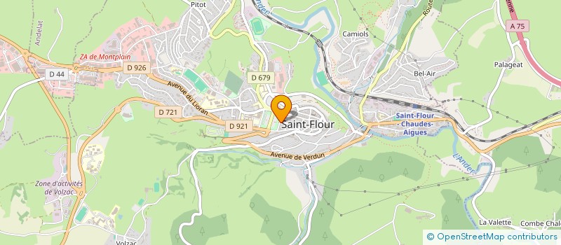 localisation de l'entreprise ASS DEP PROTECTION CIVILE CANTAL SECTION ST FLOUR à SAINT-FLOUR