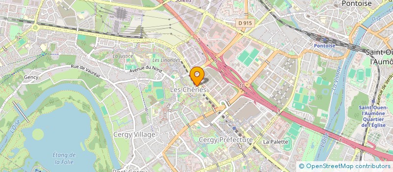 localisation de l'entreprise ASS DEP PUPILLE ENSEIGNEMENT PUBLIC 95 à CERGY