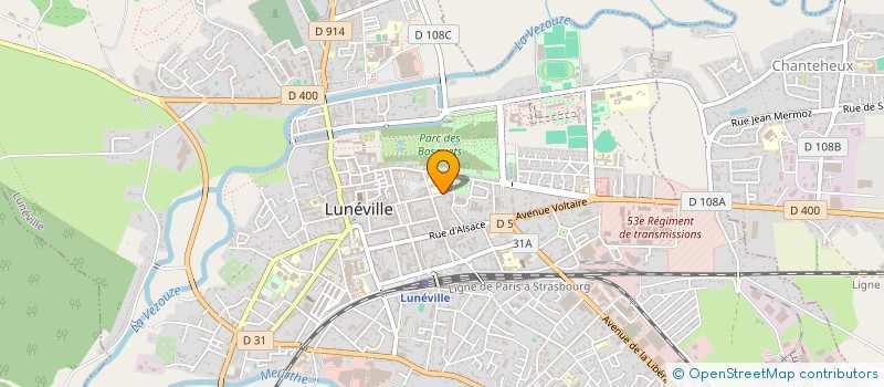 localisation de l'entreprise ASS DEP PUPILLES ENSEIGNEMENT PUBLIC à LUNEVILLE