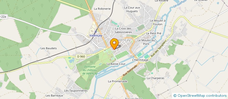 localisation de l'entreprise ASS DEP RESTAU DU CHATEAU DE VALENCAY à VALENCAY