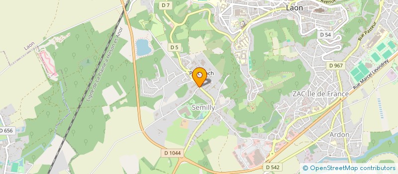 localisation de l'entreprise ASS DEP RESTAURANTS DU COEUR DE L'AISNE à LAON